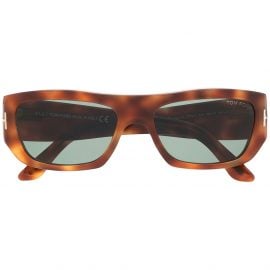 TOM FORD Eyewear tortoiseshell square sunglasses - Brown