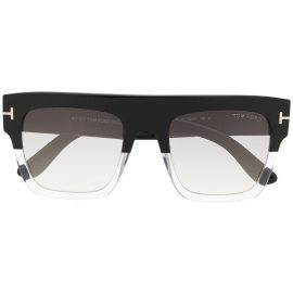 TOM FORD Eyewear two-tone square-frame sunglasses - Black