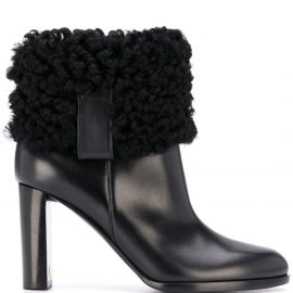TOM FORD shearling-detail ankle boots - Black
