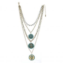 TOVA - Multi Medallion Necklace
