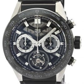 Tag Heuer Black Ceramic Carrera Automatic CAR5A8Y Men's Wristwatch 45 MM