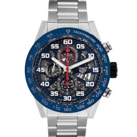 Tag Heuer Blue Stainless Steel Carrera Red Bull Racing CAR2A1K Men's Wristwatch 45 MM