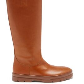 The Row - Billie Leather Knee-high Boots - Womens - Tan