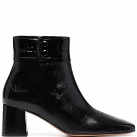 Tila March patent-leather ankle boots - Black