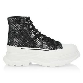 Treadslick High-Top Stamped Snake Boots