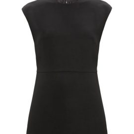 Valentino - Crepe Couture Wool-blend Playsuit - Womens - Black