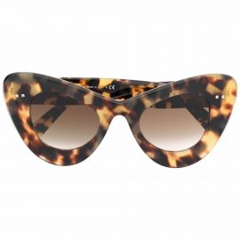 Valentino Eyewear cat eye-frame VLogo sunglasses - Brown