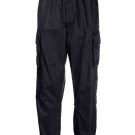 Valentino Optical Valentino-print cargo trousers - Blue