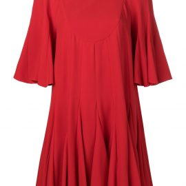 Valentino pleated mini dress - Red