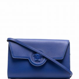 Versace Medusa-plaque clutch bag - Blue