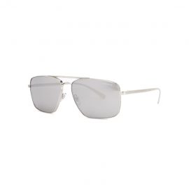 Versace Silver-tone Aviator-style Sunglasses