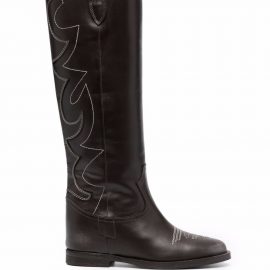 Via Roma 15 Western-style knee-high boots - Brown