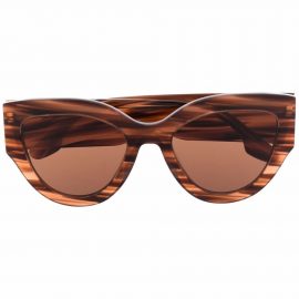 Victoria Beckham Eyewear tortoiseshell-effect cat-eye sunglasses - Brown