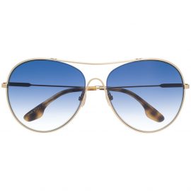 Victoria Beckham oversized round sunglasses - Gold
