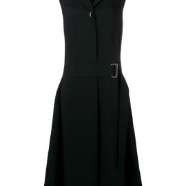 Victoria Beckham sleeveless belted midi dress - Black