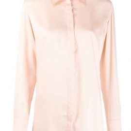 Victoria Victoria Beckham classic long sleeve shirt - Pink