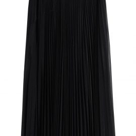 Victoria Victoria Beckham pleated jersey midi skirt - Black