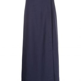 Victoria Victoria Beckham wrap maxi skirt - Blue