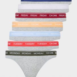 Women's Calvin Klein Underwear CK One Briefs 7 Pack Grey, Grey