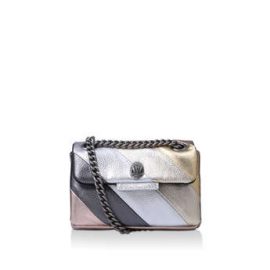 Womens Kurt Geiger London Mini Stripe Kensingtonleather Mini Kensington Evening Bags Kurt Geiger London Metal Comb, Metal Combination