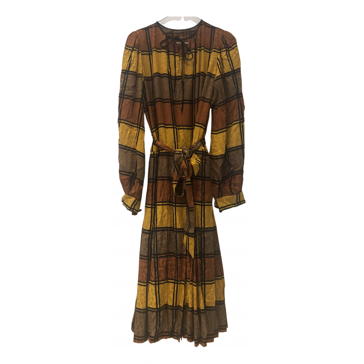 Yves Saint Laurent N Brown Silk Dress for Women