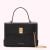 Black Medium Lip Turnlock Queenie Handbag