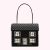 Black Lulu House Clutch Bag