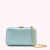 Blue Satin Hayworth Clutch Bag