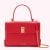 Red Medium Lip Turnlock Queenie Handbag