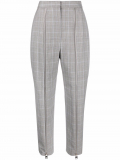 Alexander McQueen Prince of Wales zip-detail trousers – Grey