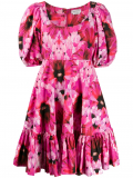 Alexander McQueen abstract floral print dress – Pink