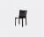 Cassina Seating – ‘Cab 412’ chair, leather, black in Black Internal metal frame, saddle l