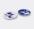 Cassina Tableware – ‘Le Monde de Charlotte Perriand, Neige’, placeholder plates, set of two in White and blue Porcelain