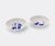 Cassina Tableware – ‘Le Monde de Charlotte Perriand, Neige’, soup plates, set of two in White and blue Porcelain