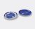 Cassina Tableware – ‘Le Monde de Charlotte Perriand, Tronc’, placeholder plates, set of two in White and blue Porcelain