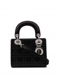 Christian Dior 2013 pre-owned mini Lady Dior rhinestone-embellished 2way bag – Black