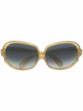 Christian Dior pre-owned round framed tinted sunglasses – Yellow