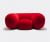 Established & Sons Seating – ‘Mollo’ chair, red in Red Foam, plywood, fixed non-remov