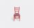 Gucci Seating – ‘Chiavari’ chair, red in Red Wood, Velvet, Embriodery