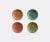 L’Objet Tableware – ‘Fortuny’ canape plate, set of four in Multicolor Earthenware