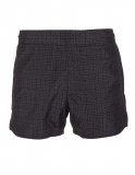 Man Black Swim Shorts With 4g Givenchy Pattern