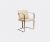 Marta Sala Éditions Seating – ‘S2 Murena’ chair, leather in Bronze, cream Bronze, leather