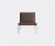 NORR11 Seating – ‘The Man’ lounge chair, dark brown in Dark Brown Stainless Steel – Upholstered,