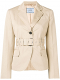Prada fitted belted jacket – Neutrals
