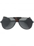 Saint Laurent Eyewear appliqué aviator sunglasses – Black