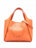 Stella McCartney Stella Logo faux-leather tote bag – Orange