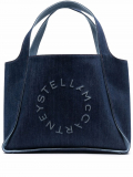 Stella McCartney Stella logo tote bag – Blue
