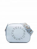 Stella McCartney mini Stella Logo crossbody bag – Blue