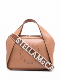 Stella McCartney mini Stella Logo crossbody bag – Brown
