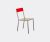 Valerie_objects Seating – ‘Alu’ chair, curry red in Curry, Red Aluminium